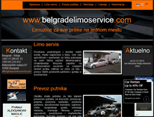 Tablet Screenshot of belgradelimoservice.com